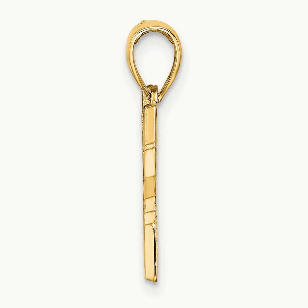 Cut-out New York Skyline with Taxi Charm, 14K