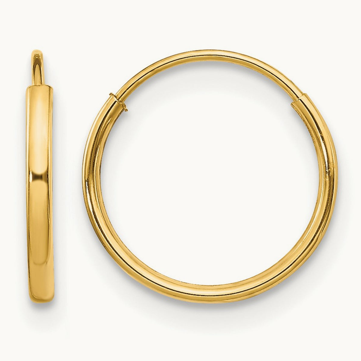 Madi K Endless Hoop Earrings, 14K