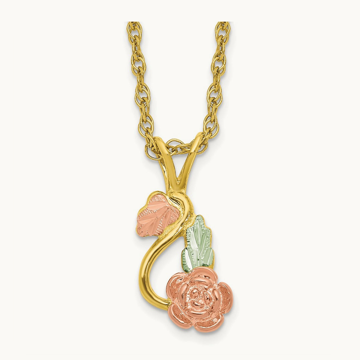 With Gold-filled Chain Black Hills Gold Necklace