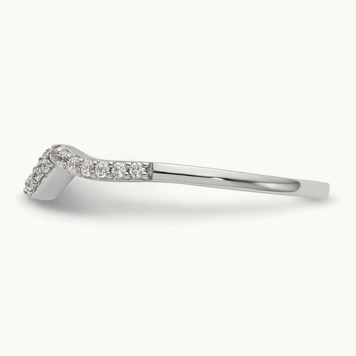 Diamond Wedding Band, 14K White Gold