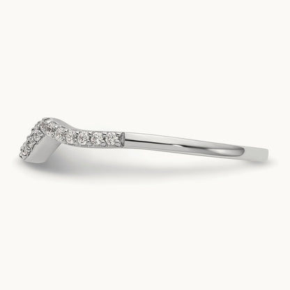 Diamond Wedding Band, 14K White Gold