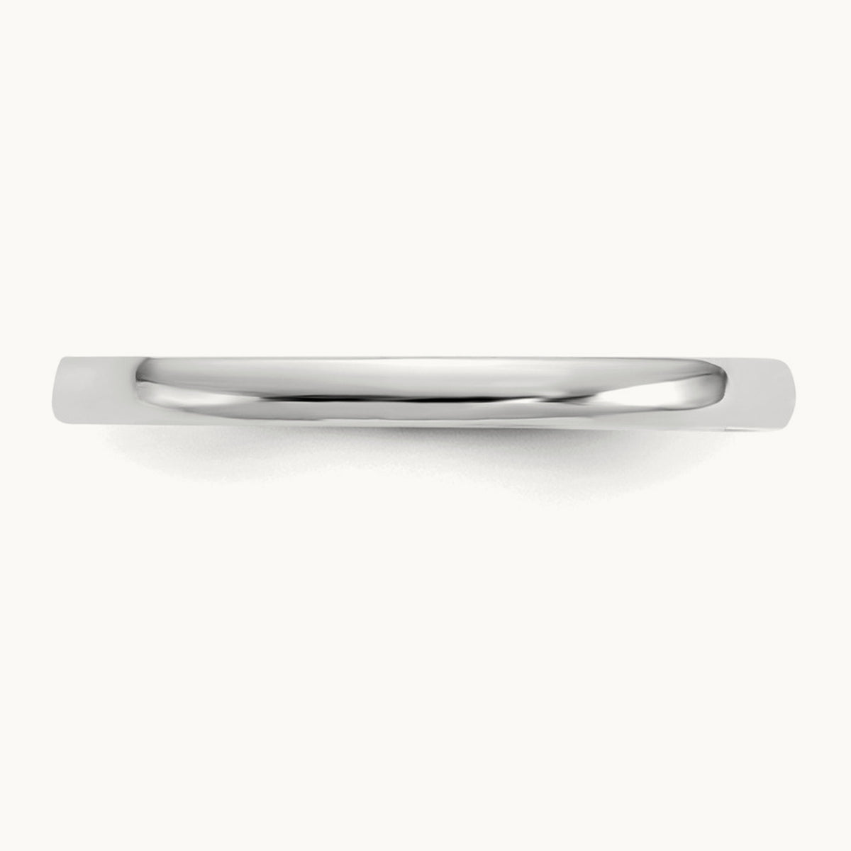 Polished Ring — 14K White Gold