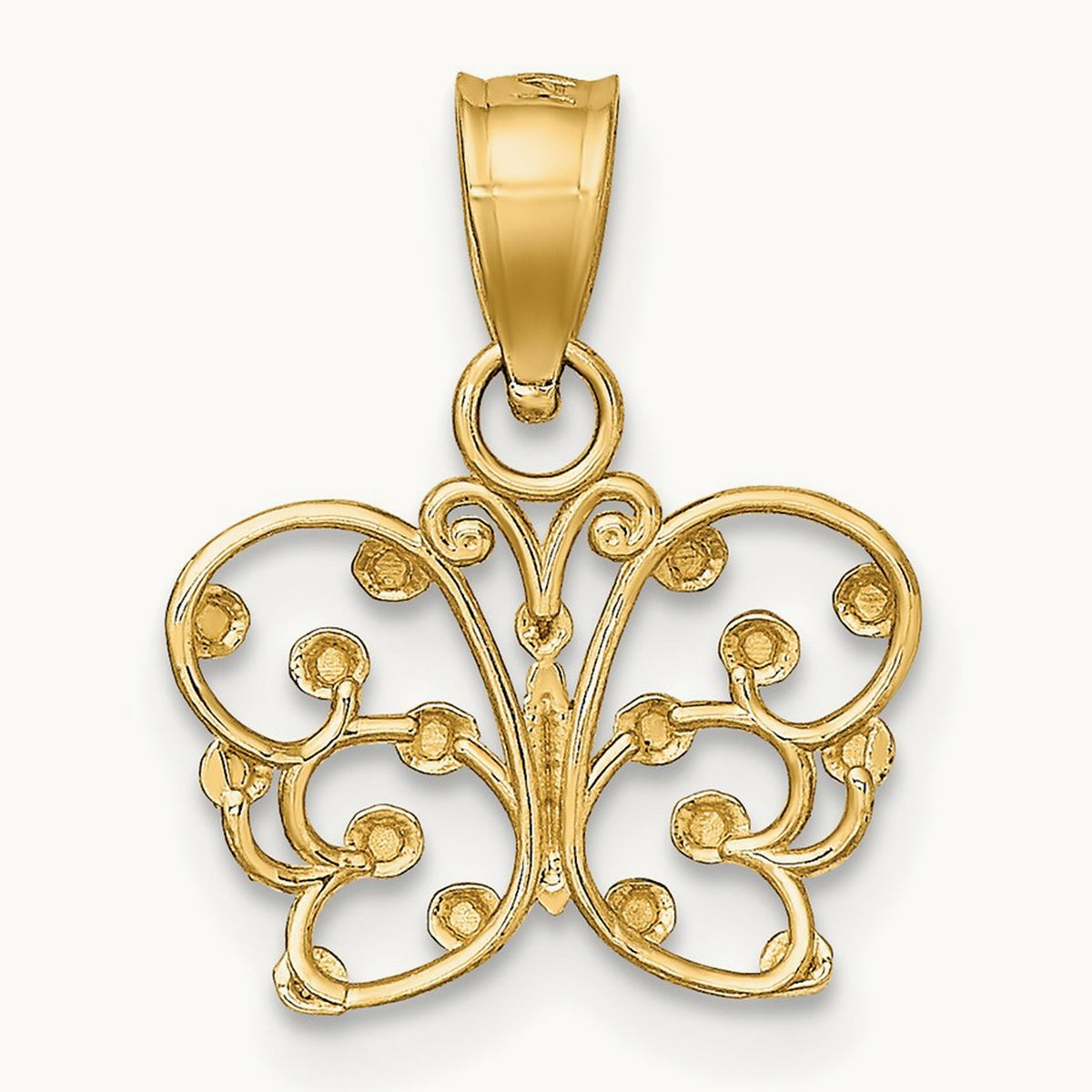w/ Diamond-cut Butterfly Charm — photo set