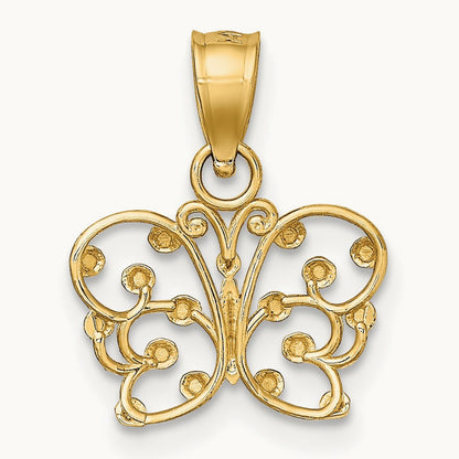 w/ Diamond-cut Butterfly Charm — photo set