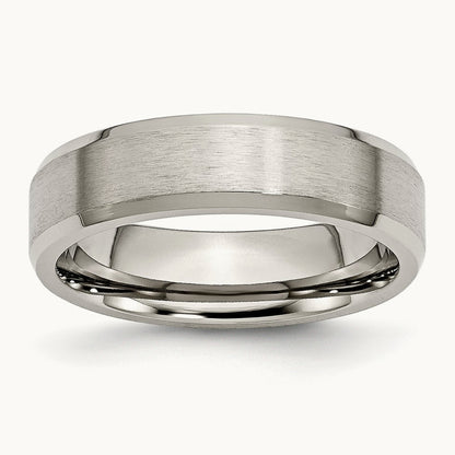 Brushed with Polished and Beveled Edge Band — photo set