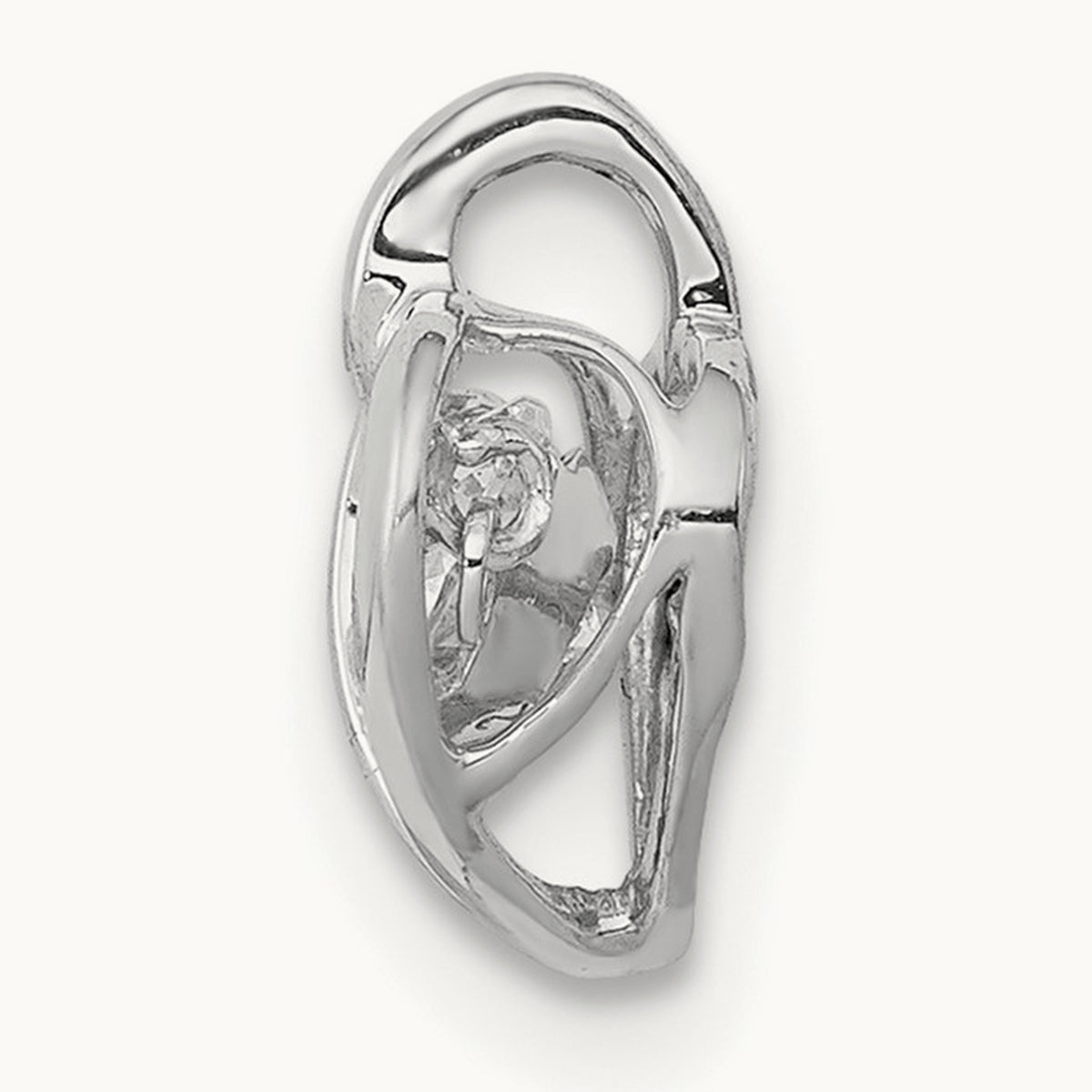 Vibrant Heart Pendant, 0.25 ct tw Lab-Grown Diamond — 14K White Gold