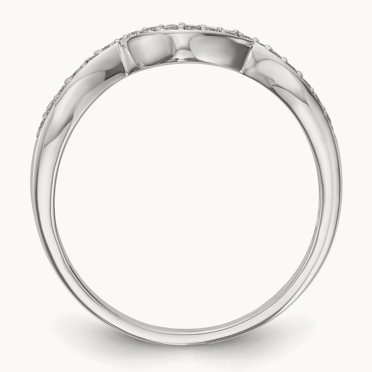 Diamond Wedding Band, 14K White Gold