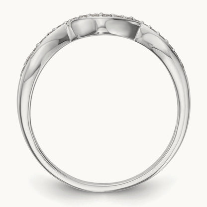Diamond Wedding Band, 14K White Gold