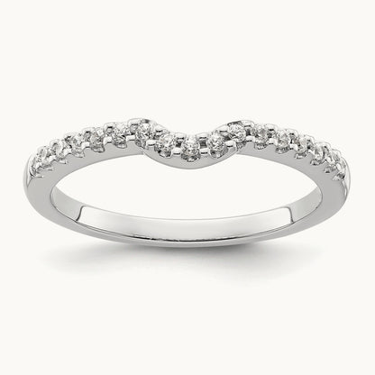 Diamond Wedding Band, 14K White Gold