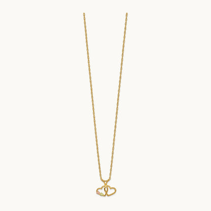 Black Hills Gold Double Heart Necklace