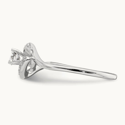Semi-Mount Engagement Ring, 0.05 ct tw