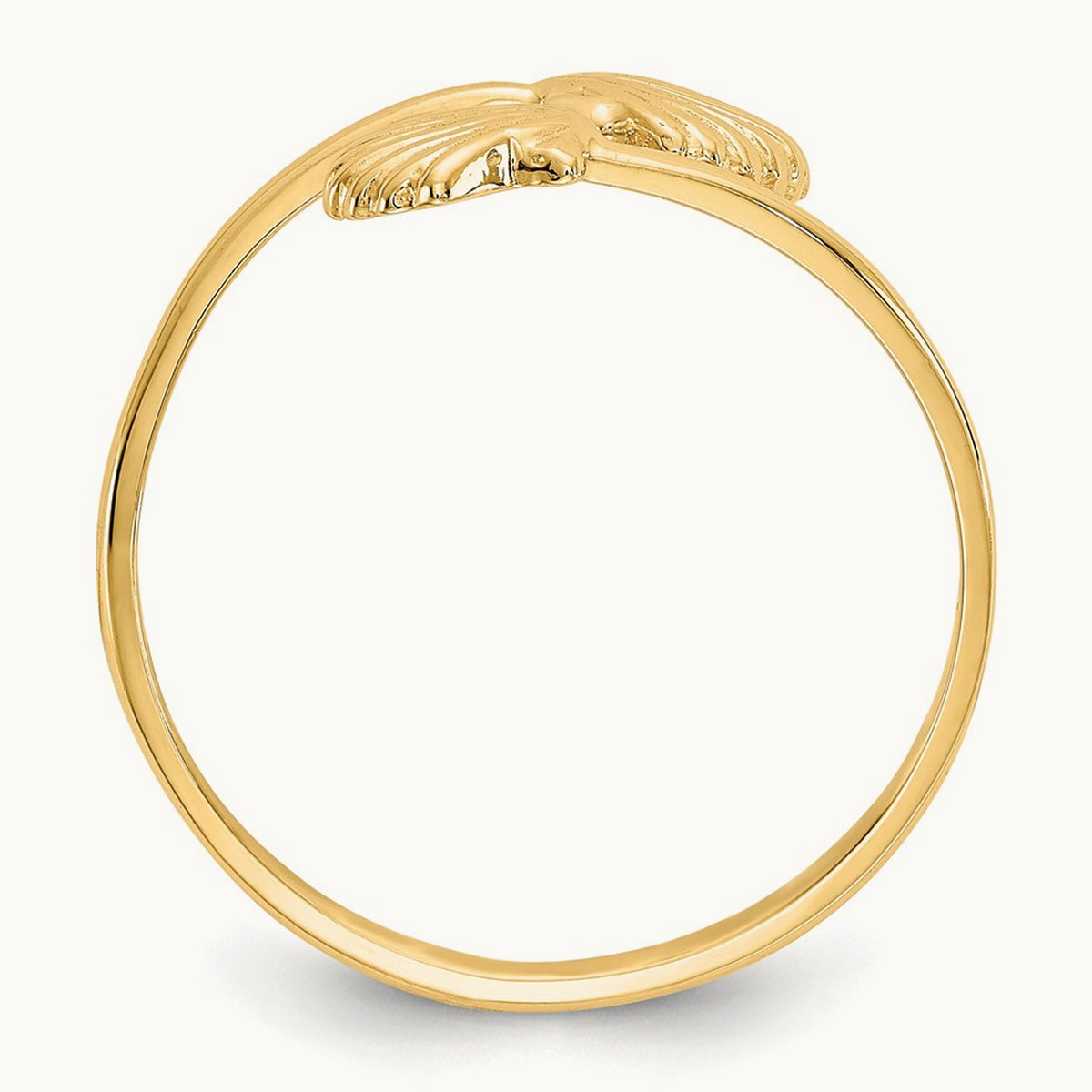 Polished Shells Ring, 14K