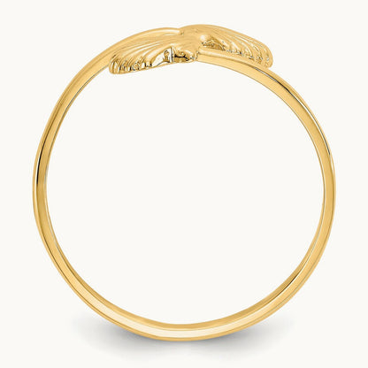 Polished Shells Ring, 14K