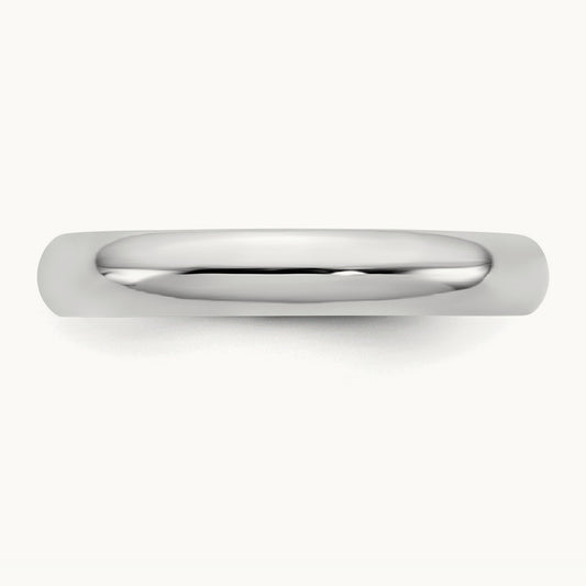 Standard Comfort Fit Band, 3.5mm, 10K White Gold