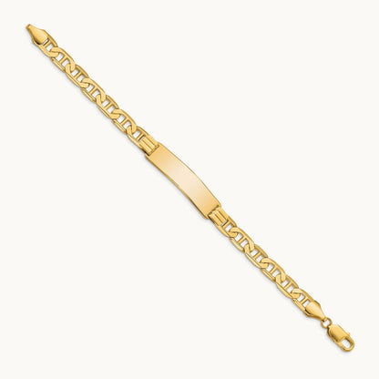 Anchor Link ID Bracelet, 14K