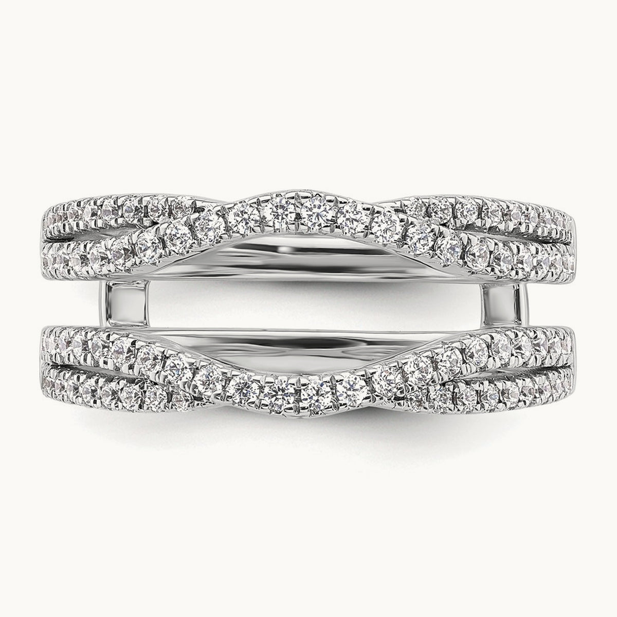 Ring Guard, 0.50 ct tw Lab-Grown Diamond — 14K White Gold