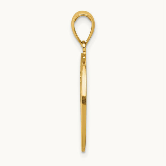 MY BEST FRIEND w/Dog Charm, 14K