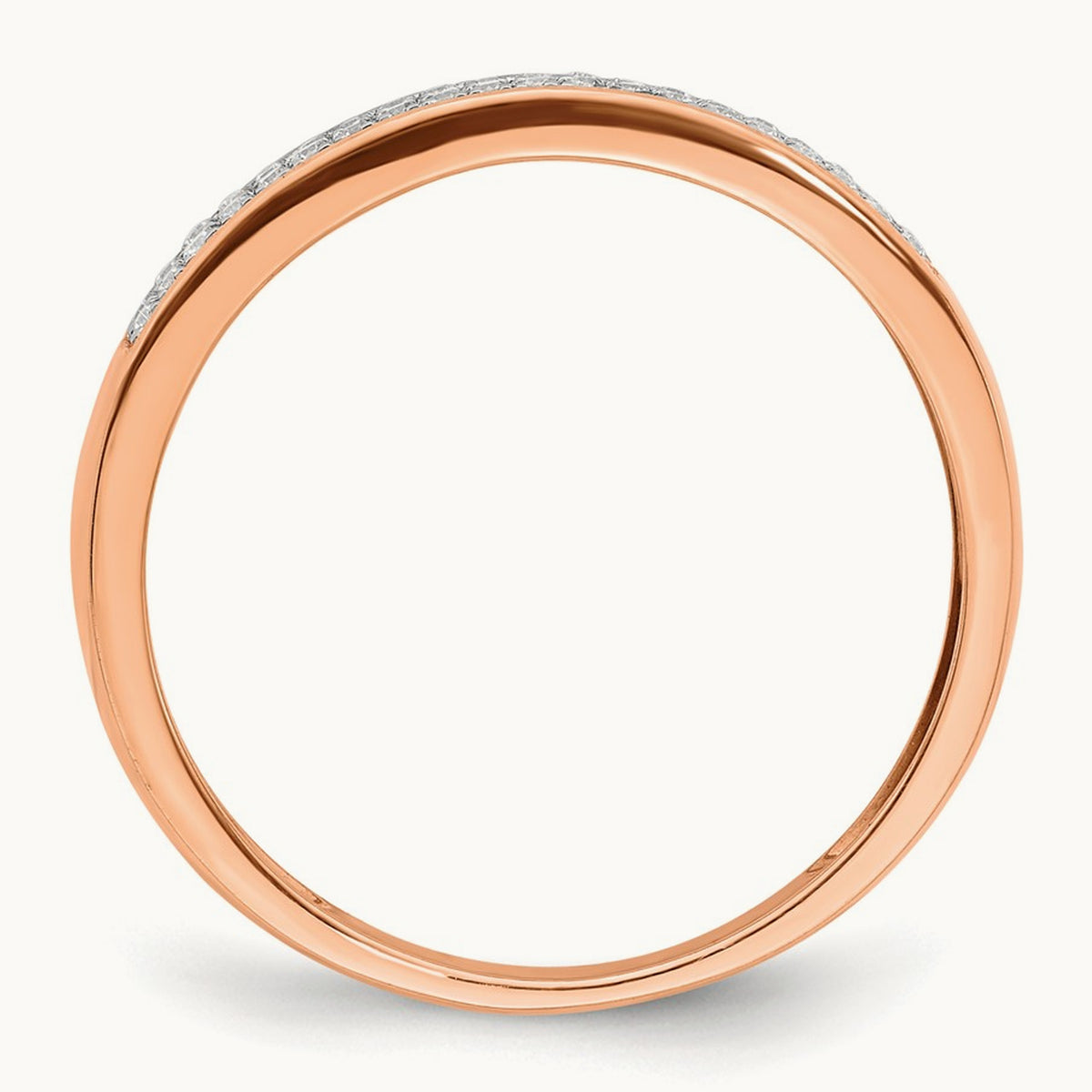 2-row Diamond Band, 14K