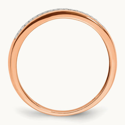 2-row Diamond Band, 14K