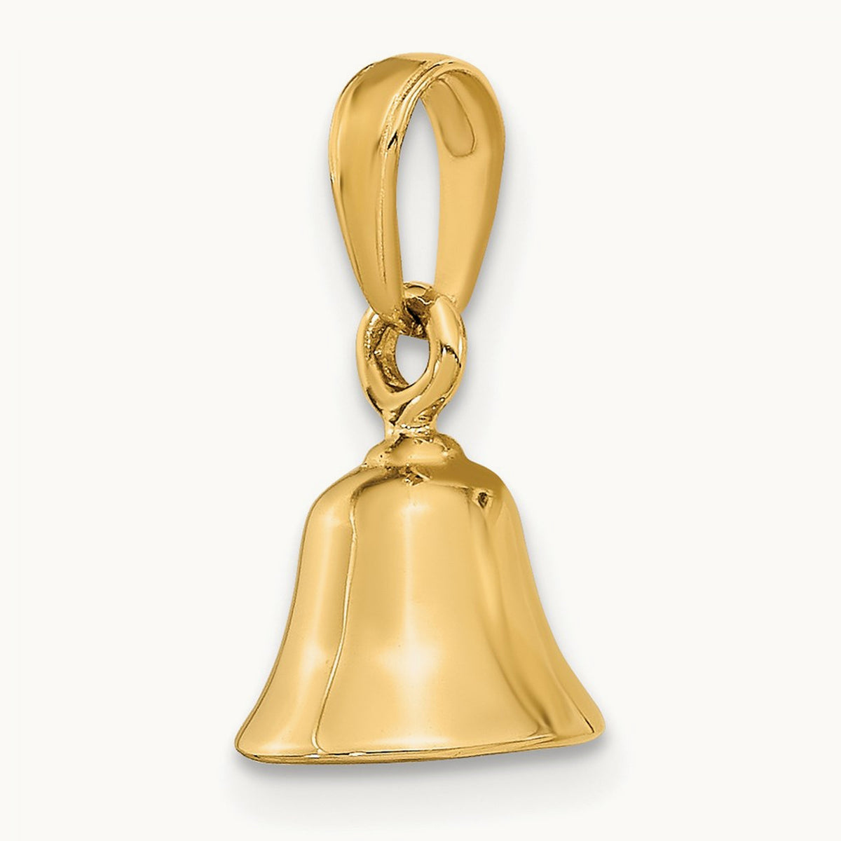 3-D Moveable Bell Pendant, 14K