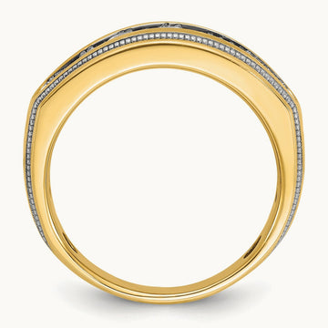 With White RH Men's Ring, 1.25 ct tw Lab-Grown Diamond