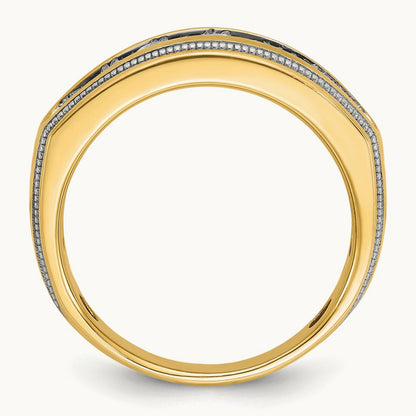 With White RH Men's Ring, 1.25 ct tw Lab-Grown Diamond
