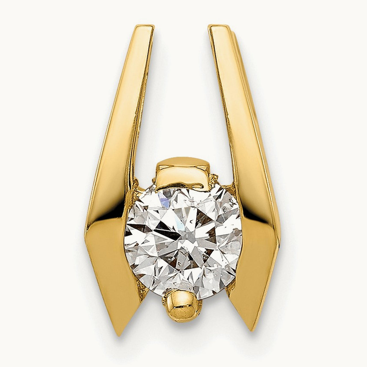 Diamond Slide — 14K Yellow Gold