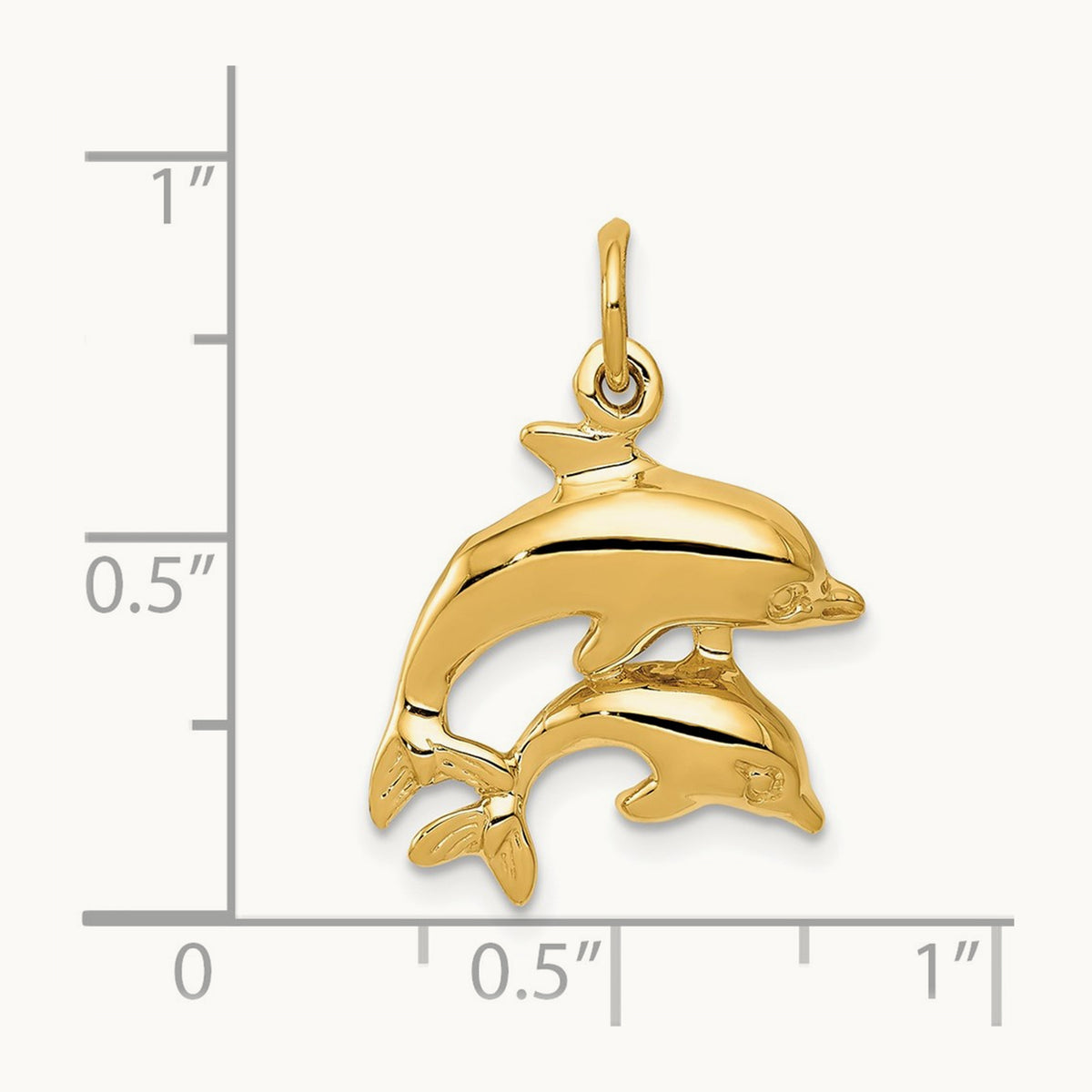 Dolphin Charm, 14K