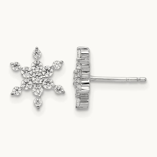 Star Post Earrings, 0.50 ct tw Lab-Grown Diamond