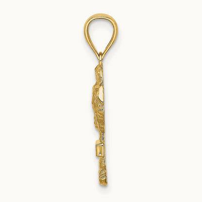 ST. THOMAS Palm Tree Charm, 14K