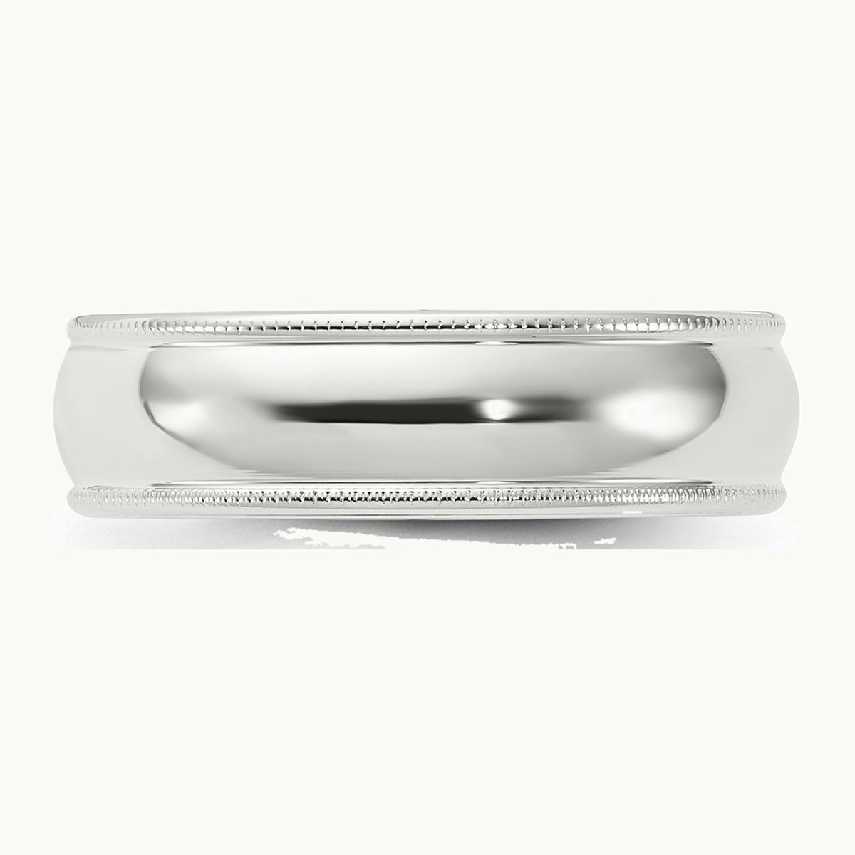 Comfort Fit Half Round Milgrain Band — photo set