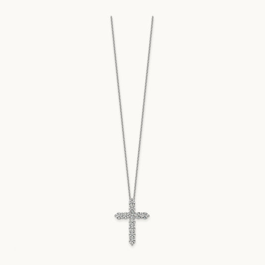 Cross Pendant Necklace, 2.00 ct tw Lab-Grown Diamond