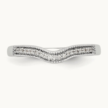 Diamond Wedding Band, 14K White Gold