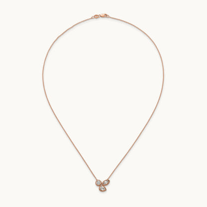 3 Stone Necklace, 1.00 ct tw Lab-Grown Diamond