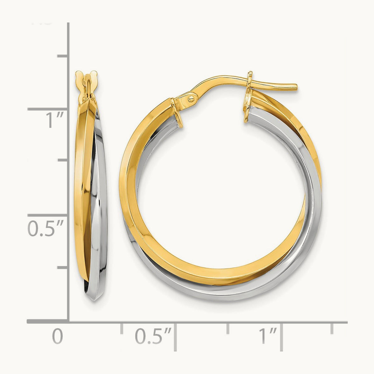 Polished Double Hoops — photo set