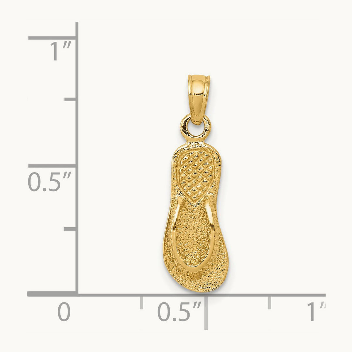 3D Single Flip-Flop Pendant — photo set
