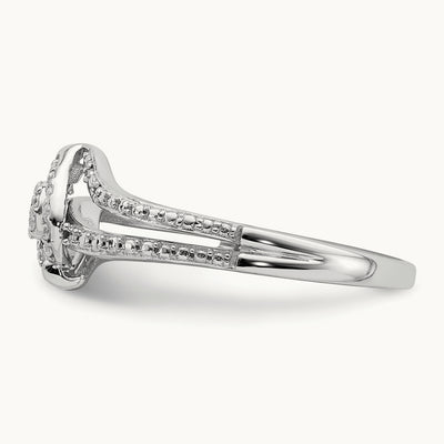 Diamond Cluster Complete Engagement Ring — photo set
