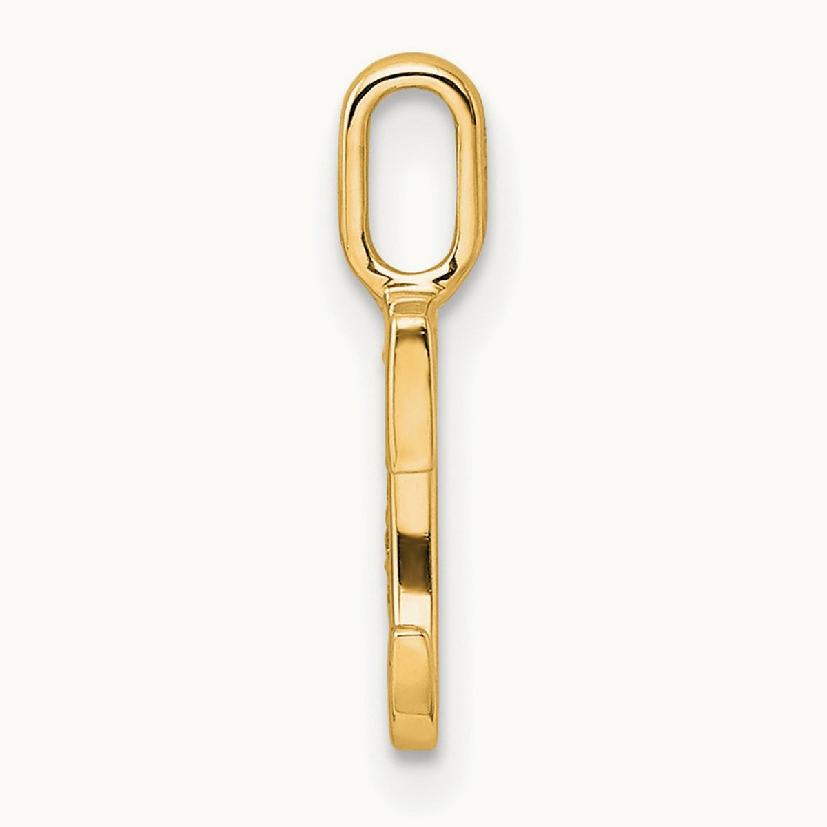 Diamond Letter C Initial Pendant, 14K