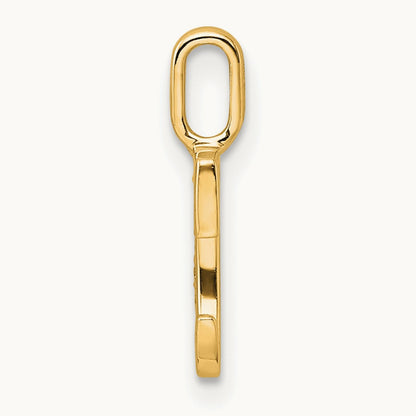 Diamond Letter C Initial Pendant, 14K