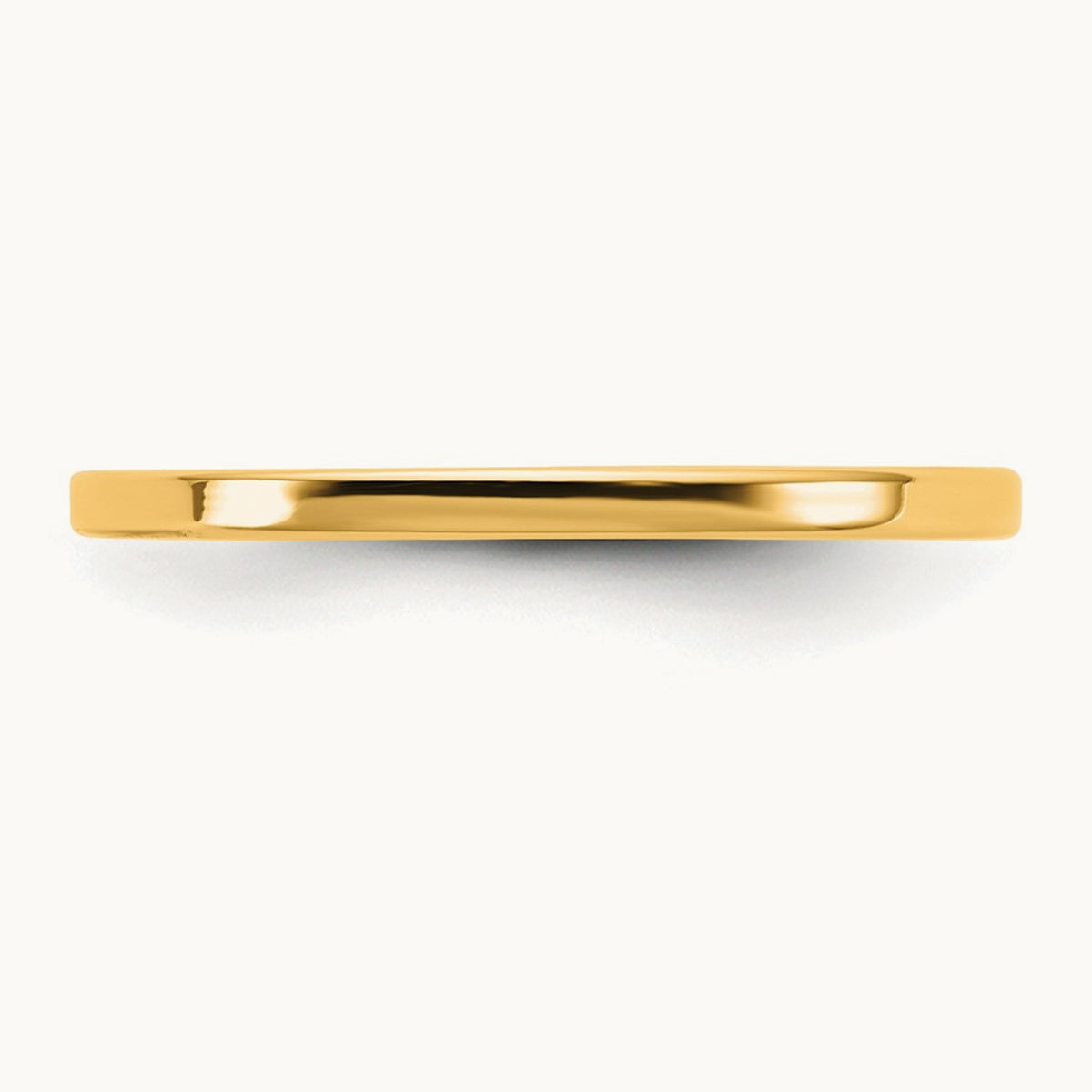 Lightweight Flat Band, 1.5mm, 10K Yellow Gold