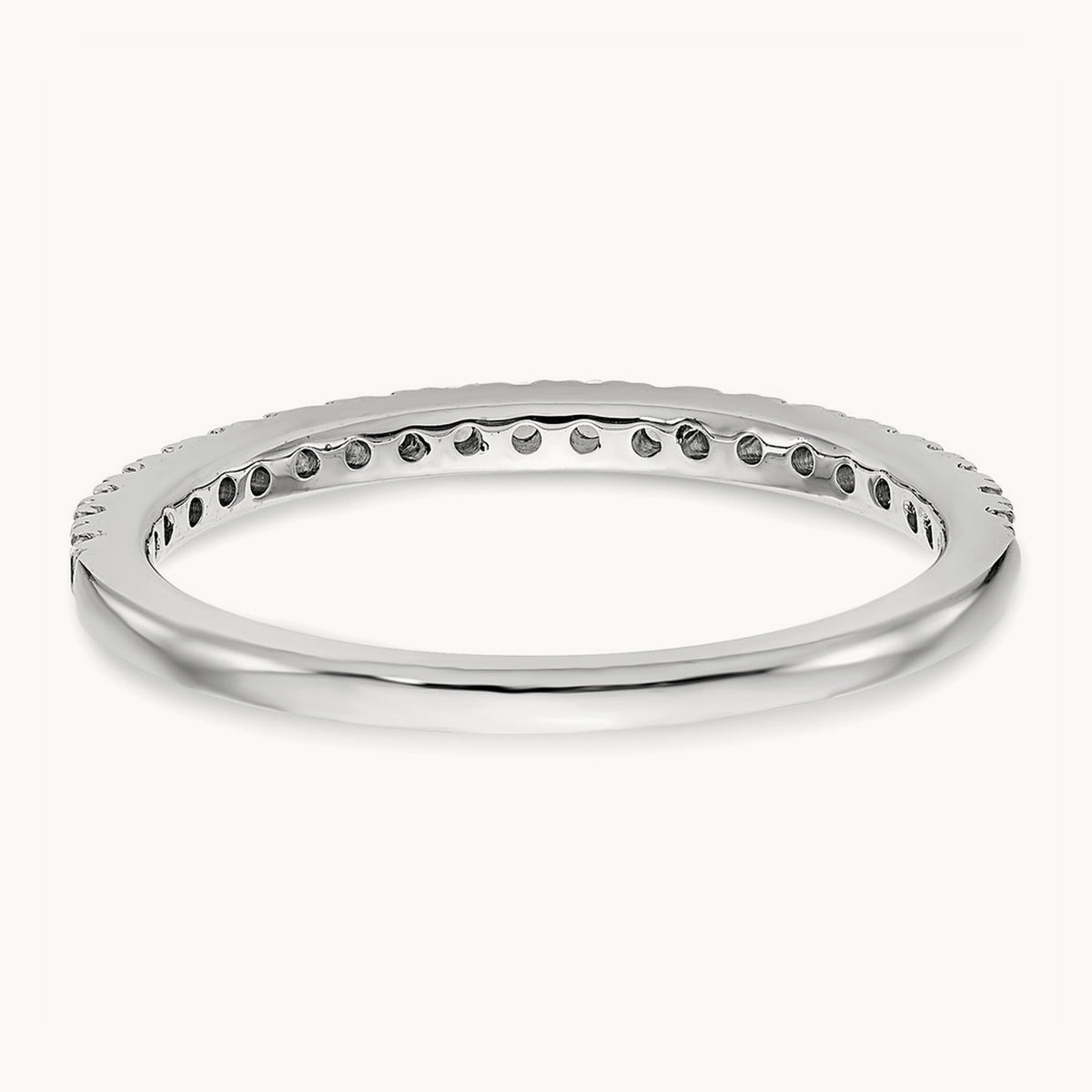 Diamond Wedding Band, 14K White Gold