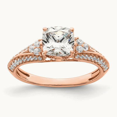Cushion Semi-Mount Engagement Ring, 1.00 ct tw
