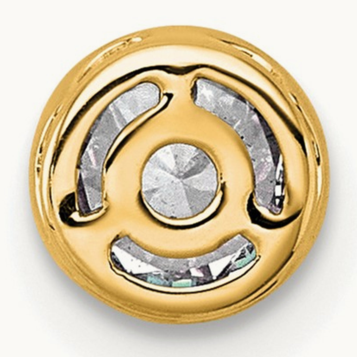 Round Bezel Set Chain Slide Pendant, 0.25-3.00 ct tw Lab-Grown Diamond — 5/8 ct, VS (Best), 14K Yellow Gold