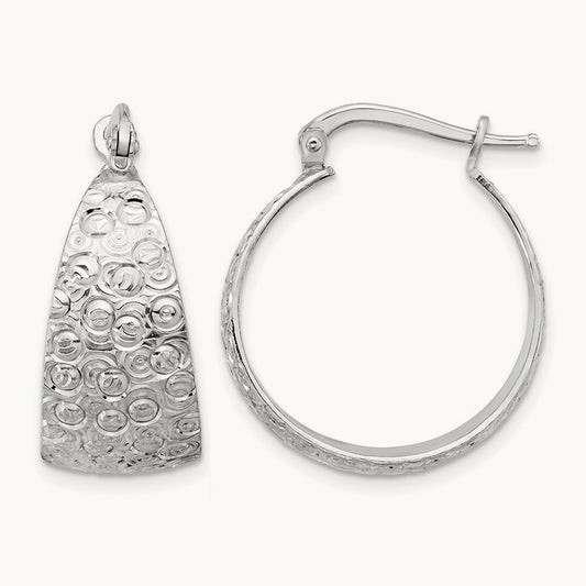 Textured Hoop Earrings — Leslie's — photo set