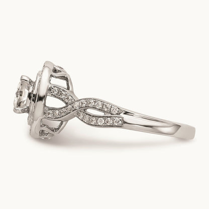 Cushion Halo Engagement Ring Mounting
