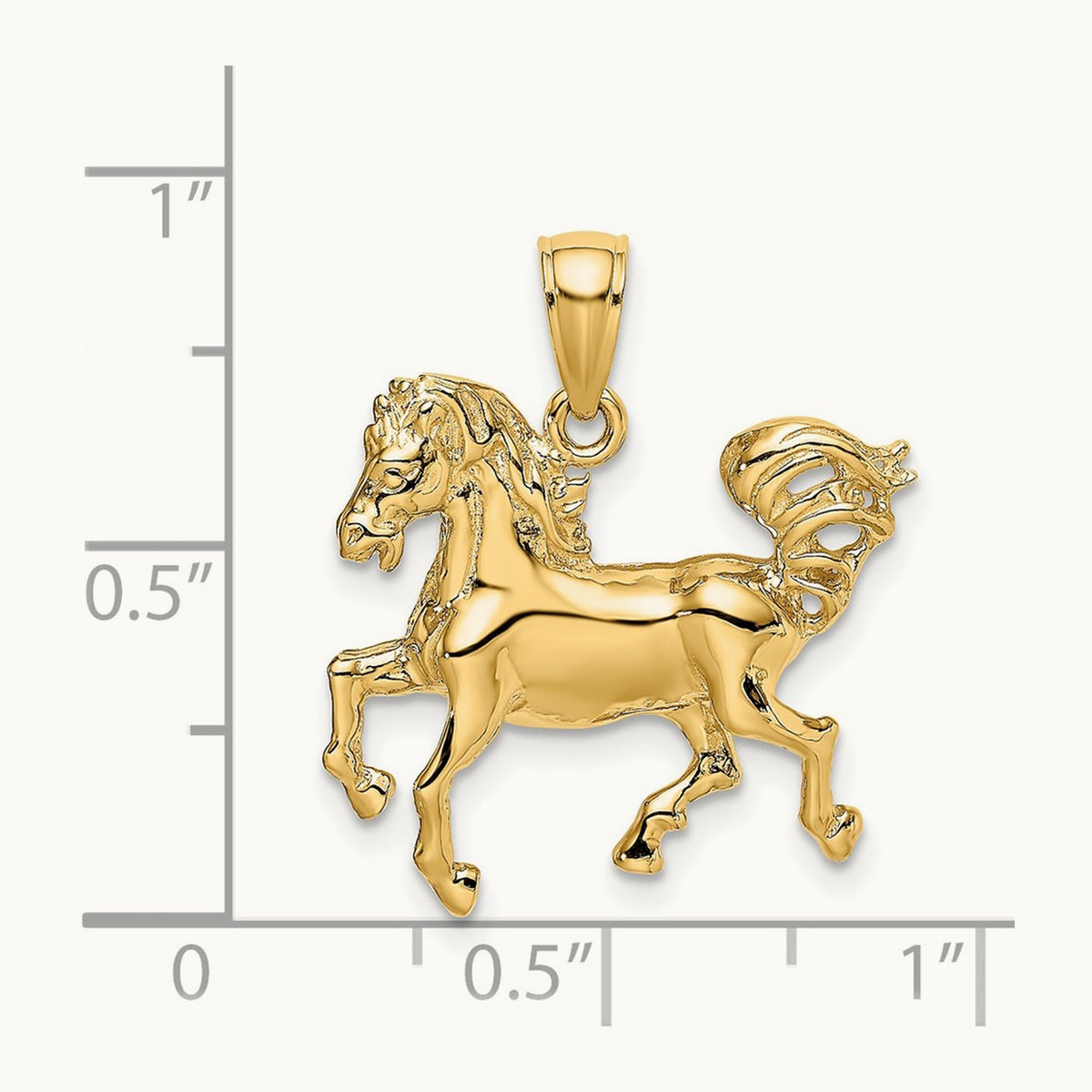 Horse Charm, 14K