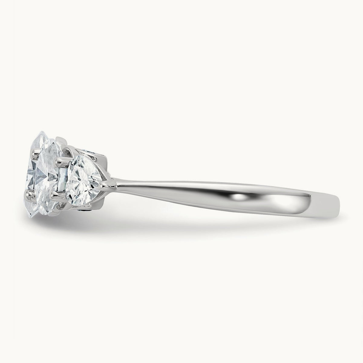5 Stone Band, 2.00 ct tw Lab-Grown Diamond — 14K White Gold
