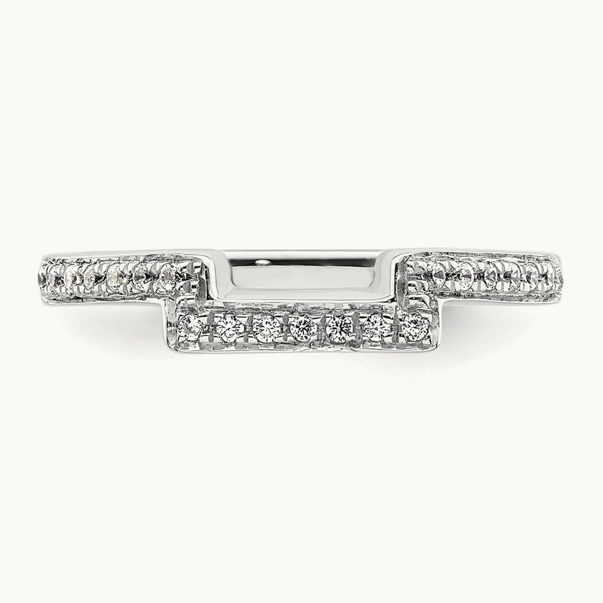 Diamond Wedding Band, 14K White Gold