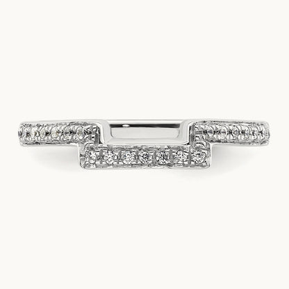 Diamond Wedding Band, 14K White Gold