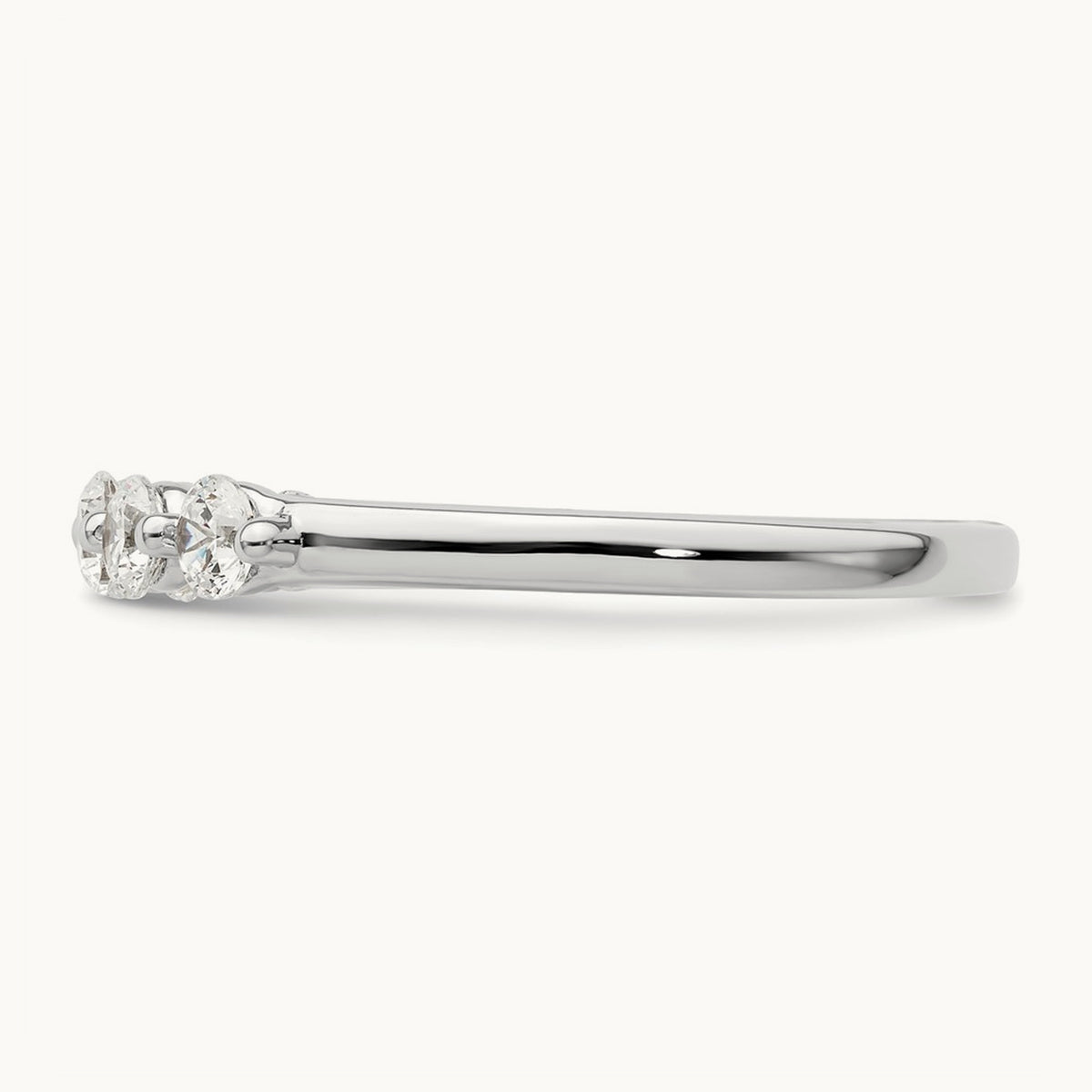 5-Stone Diamond Band, 14K White Gold